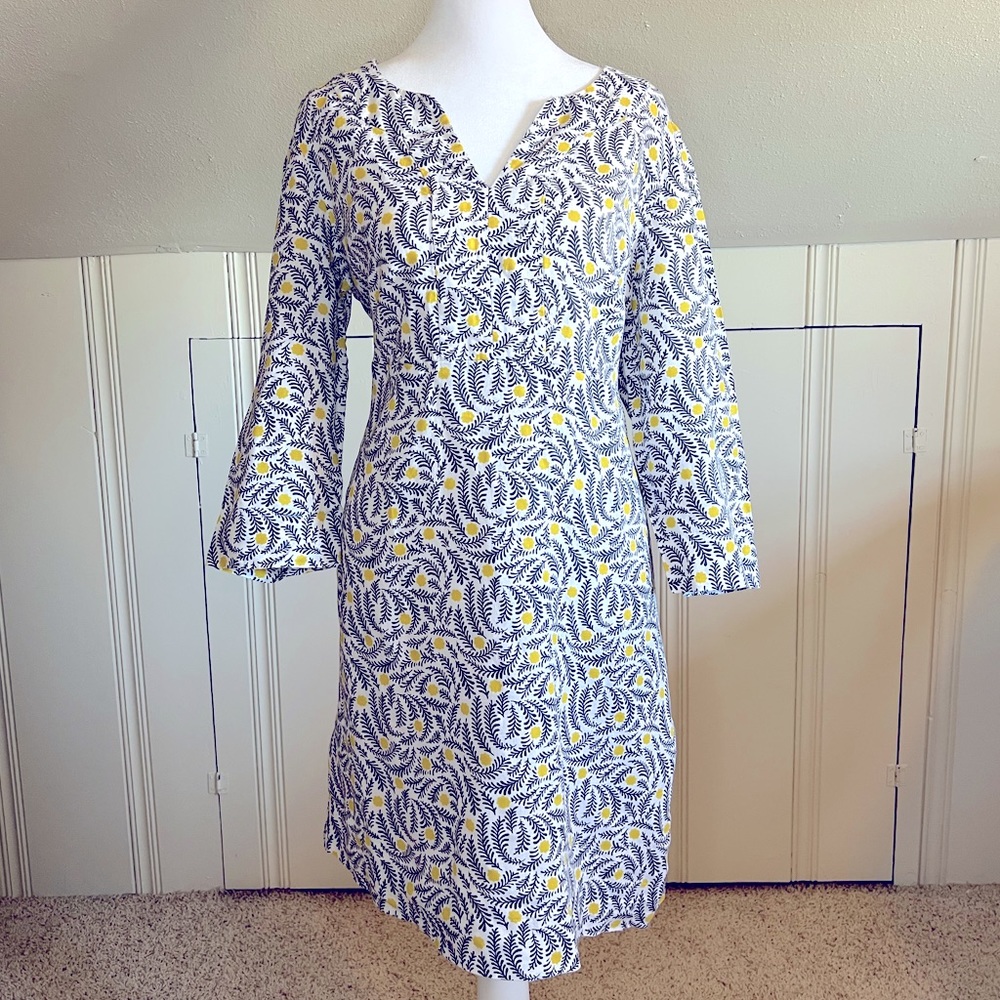 Boden Linen Floral Dress
